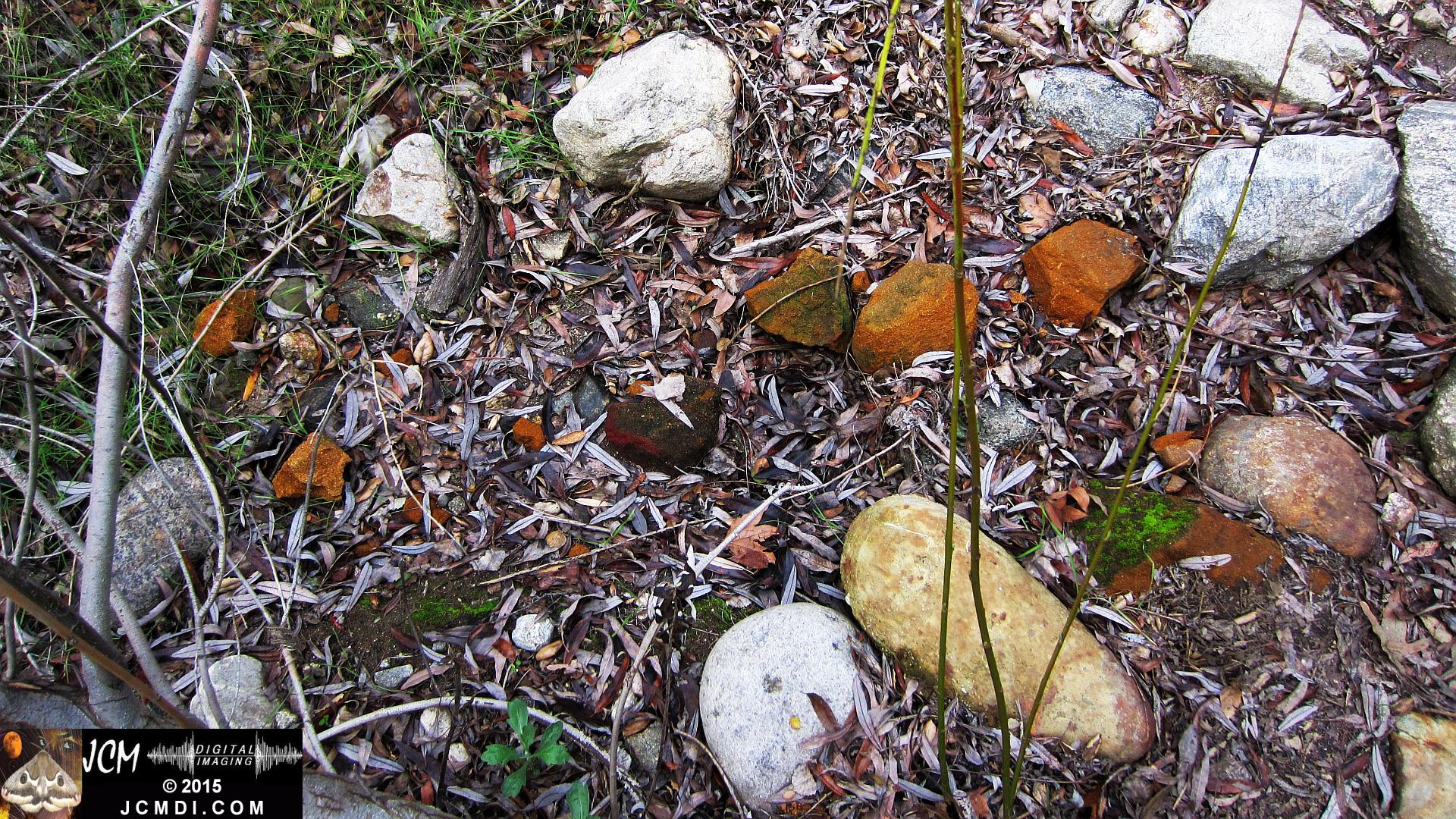 Whitney Canyon red ochre rocks